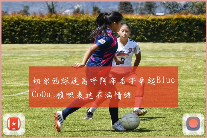 切尔西球迷高呼阿布名字举起BlueCoOut旗帜表达不满情绪