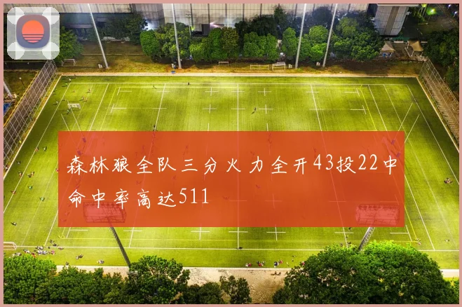 森林狼全队三分火力全开43投22中命中率高达511